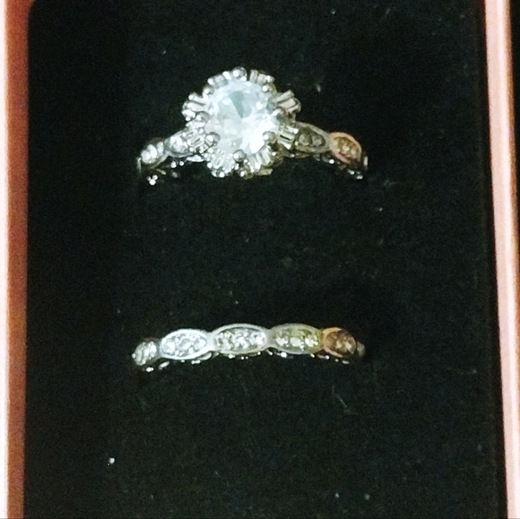 S925 2pc CZ wedding anniversary engagement set - Picture 12 of 14